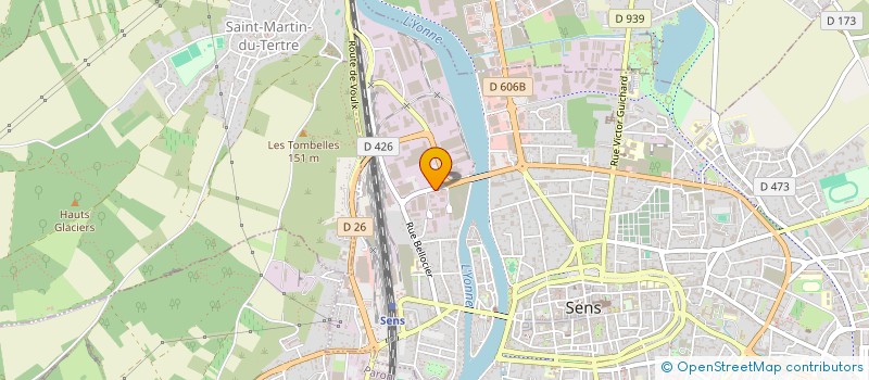 localisation de l'entreprise ASSOCIATION AFIS à SENS