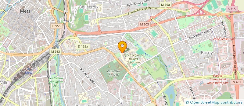 localisation de l'entreprise ASSOCIATION AFOCOM  METZ