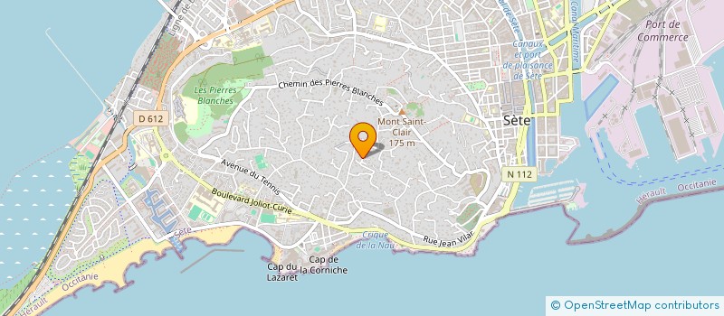 localisation de l'entreprise ASSOCIATION AFRIC A SETE à SETE