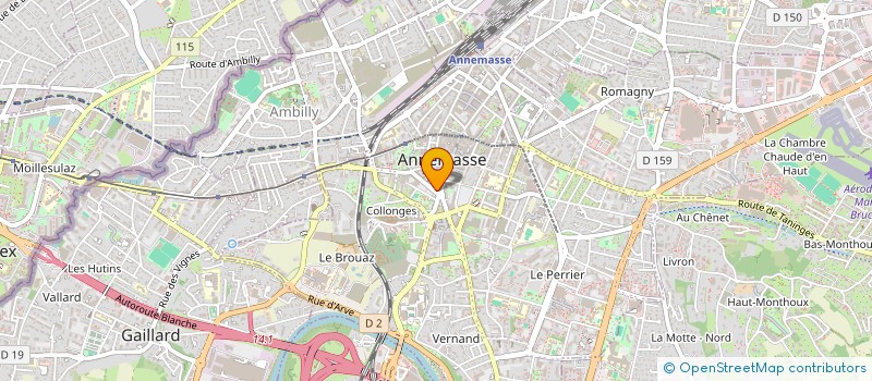 localisation de l'entreprise ASSOCIATION AFRICAINE DE SOLIDARITE ET D'ENTRAIDE à ANNEMASSE