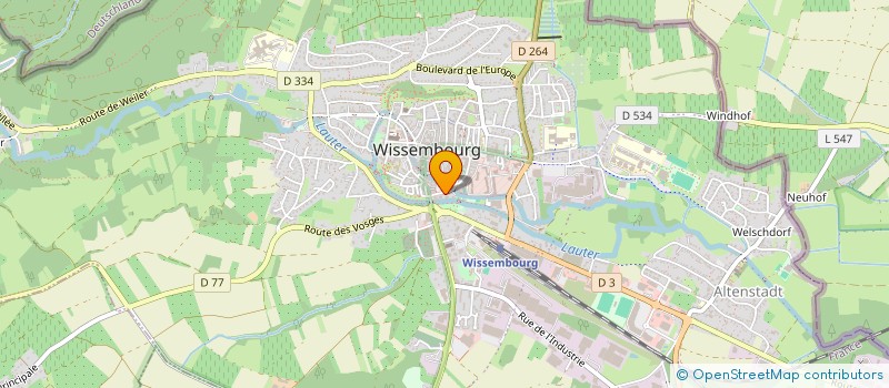localisation de l'entreprise ASSOCIATION AFRICAINE DE WISSEMBOURG ET ENVIRONS  WISSEMBOURG