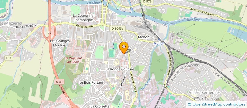 localisation de l'entreprise ASSOCIATION AFRO ARDENNES  CHARLEVILLE-MEZIERES