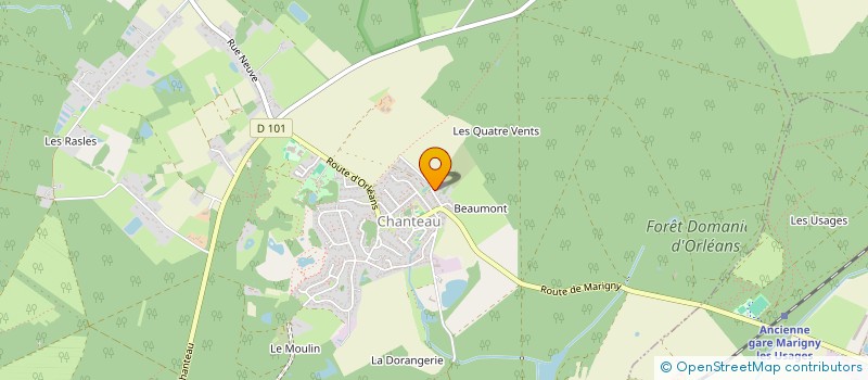 localisation de l'entreprise ASSOCIATION AGAPISSIMO à CHANTEAU