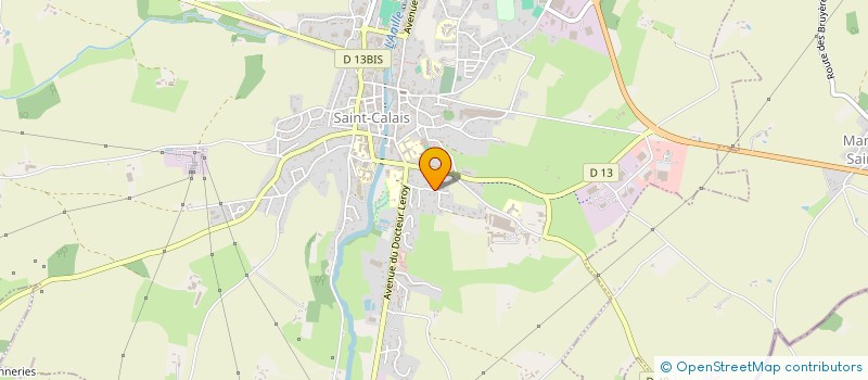 localisation de l'entreprise ASSOCIATION AGE D'OR  SAINT CALAIS