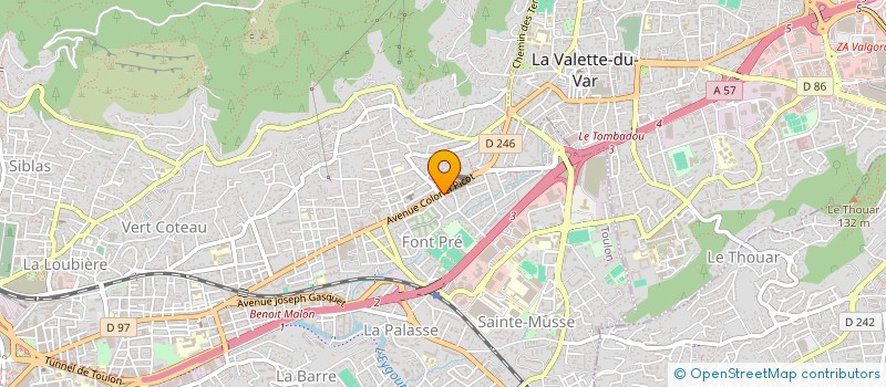 localisation de l'entreprise ASSOCIATION AGE ET VIE à TOULON