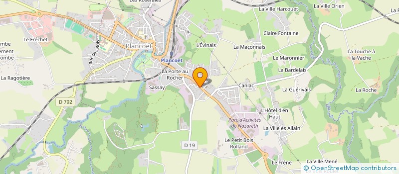 localisation de l'entreprise ASSOCIATION AGEAP  PLANCOET