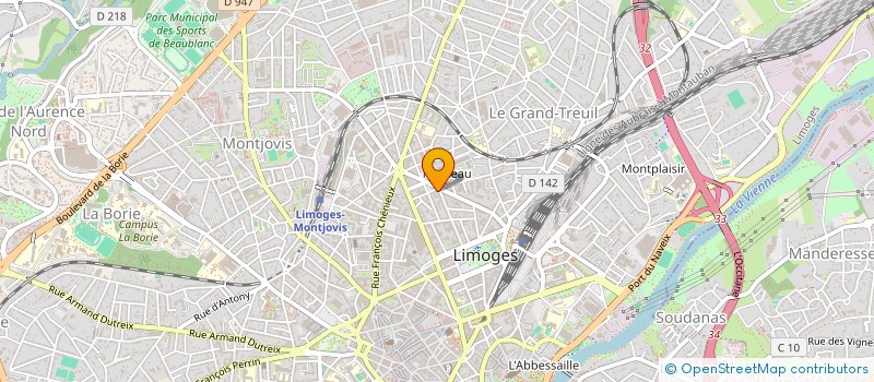 localisation de l'entreprise ASSOCIATION AGEO à LIMOGES