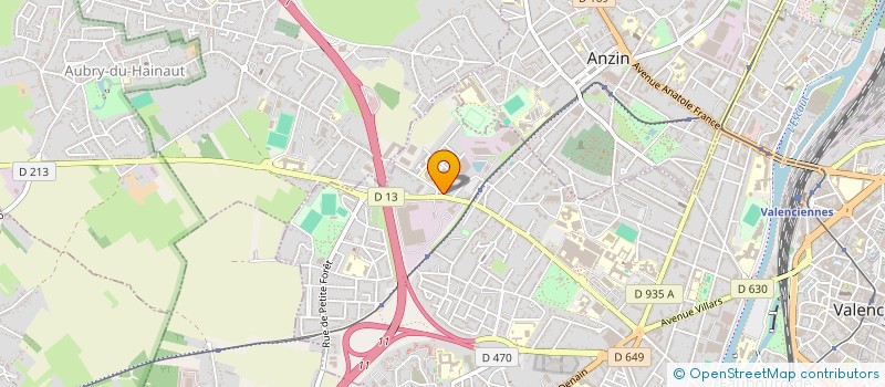 localisation de l'entreprise ASSOCIATION AGEVAL  VALENCIENNES