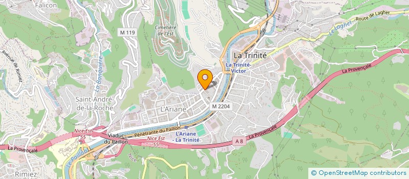 localisation de l'entreprise ASSOCIATION AGIR AZEKOUR à NICE