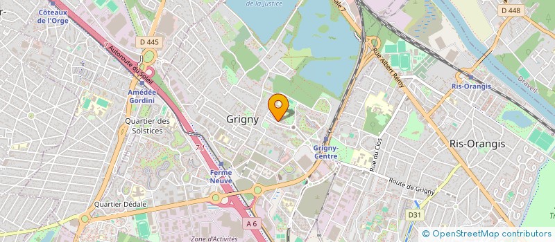 localisation de l'entreprise ASSOCIATION AGIR ENSEMBLE (A.A.E) à GRIGNY