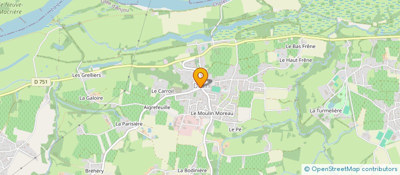 localisation de l'entreprise ASSOCIATION AGREE DE PECHE ET DE PROTECTION DU MILIEU AQUATIQUE (AAPPMA) LES AMIS DE LA ROMPURE - DRAIN  OREE-D'ANJOU