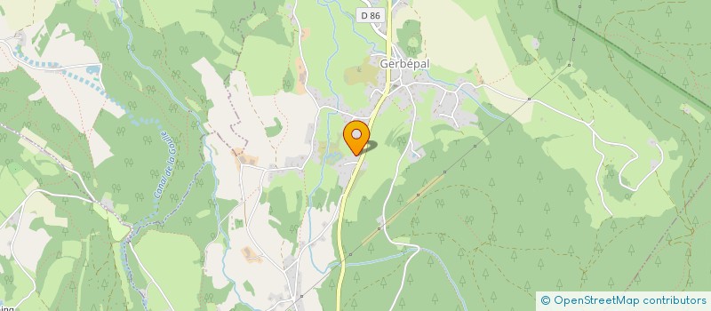 localisation de l'entreprise ASSOCIATION AGREE DE PECHE ET DE PROTECTION DU MILIEU AQUATIQUE DE GERBEPAL  GERBEPAL