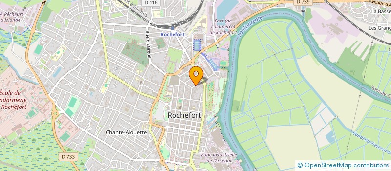 localisation de l'entreprise ASSOCIATION AGREE DE PECHE ET DE PROTECTION DU MILIEU AQUATIQUE DE LA LOUTRE ROCHEFORTAISE  ROCHEFORT