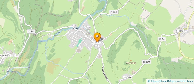 localisation de l'entreprise ASSOCIATION AGREE DE PECHE ET DE PROTECTION DU MILIEU AQUATIQUE DE SIROD LA TRUITE DU VAL DE SIROD  SIROD