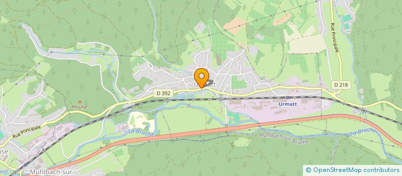 localisation de l'entreprise ASSOCIATION AGREE DE PECHE ET DE PROTECTION DU MILIEU AQUATIQUE DE URMATT  URMATT