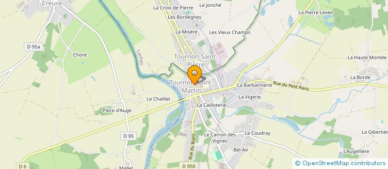 localisation de l'entreprise ASSOCIATION AGREE LA LIBELLULE DE TOURNON SAINT MARTIN POUR LA PECHE ET LA PROTECTION DU MILIEU AQUATIQUE à TOURNON-SAINT-MARTIN