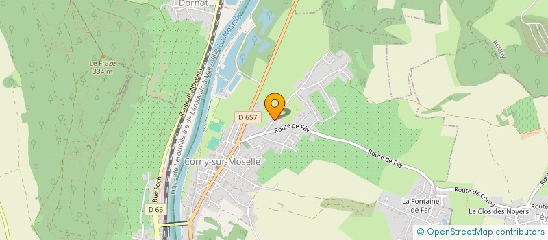 localisation de l'entreprise ASSOCIATION AGREEE D'ANCY-CORNY-NOVEANT ET ENVIRONS POUR LA PECHE ET LA PROTECTION DU MILIEU AQUATIQUE  CORNY-SUR-MOSELLE