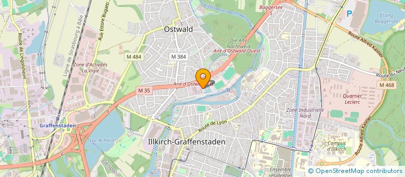 localisation de l'entreprise ASSOCIATION AGREEE D'OSTWALD POUR LA PECHE ET LA PROTECTION DU MILIEU AQUATIQUE  OSTWALD