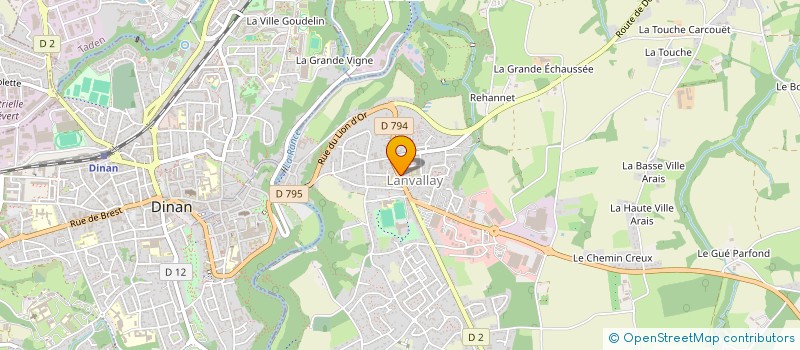 localisation de l'entreprise ASSOCIATION AGREEE DE DINAN-EVRAN POUR LA PECHE ET LA PROTECTION DU MILIEU AQUATIQUE (AAPPMA DE DINAN EVRAN)  LANVALLAY