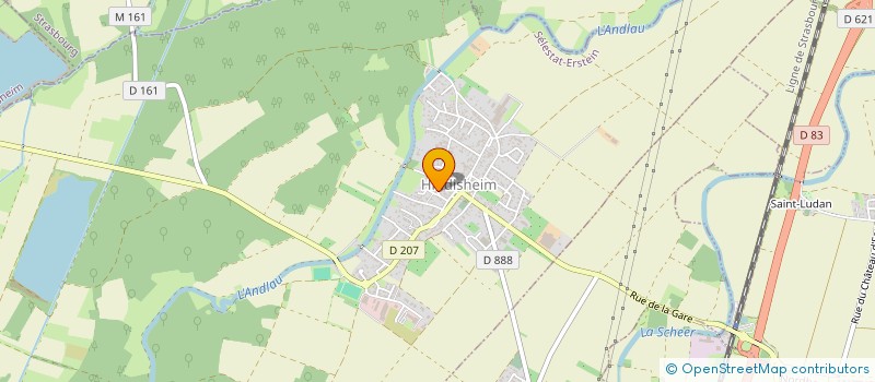 localisation de l'entreprise ASSOCIATION AGREEE DE HINDISHEIM - LIMERSHEIM POUR LA PECHE ET LA PROTECTION DU MILIEU AQUATIQUE  HINDISHEIM