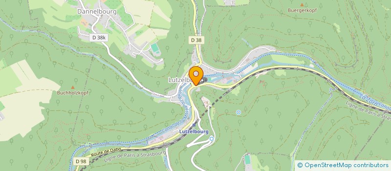 localisation de l'entreprise ASSOCIATION AGREEE DE LUTZELBOURG POUR LA PECHE ET LA PROTECTION DU MILIEU AQUATIQUE  LUTZELBOURG