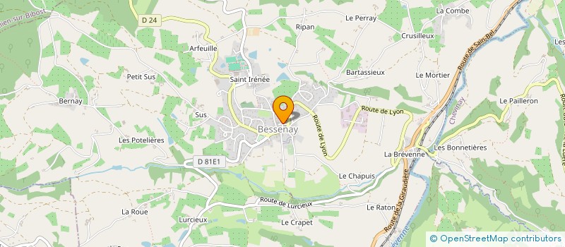 localisation de l'entreprise ASSOCIATION AGREEE DE PECHE ET DE PROTECTION DU MILEU AQUATIQUE DE BESSENAY  BESSENAY