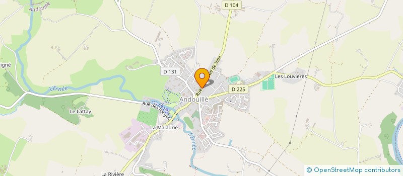 localisation de l'entreprise ASSOCIATION AGREEE DE PECHE ET DE PROTECTION DU MILIEU AQUATIQUE D'ANDOUILLE  ANDOUILLE