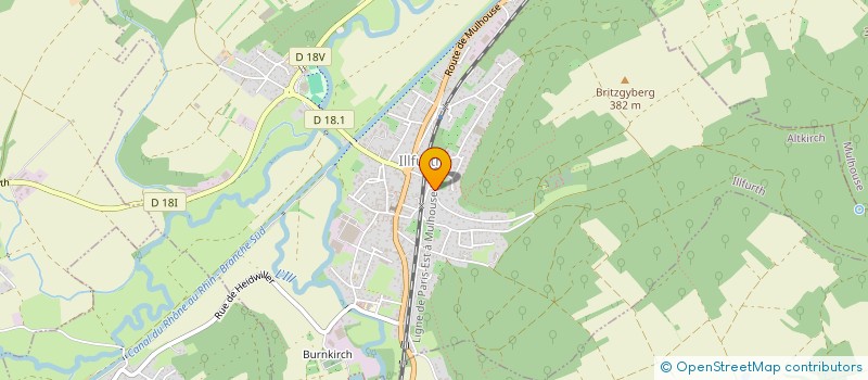 localisation de l'entreprise ASSOCIATION AGREEE DE PECHE ET DE PROTECTION DU MILIEU AQUATIQUE D'ILLFURTH  ILLFURTH