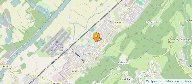 localisation de l'entreprise ASSOCIATION AGREEE DE PECHE ET DE PROTECTION DU MILIEU AQUATIQUE DE BELLEDONNE  LE VERSOUD