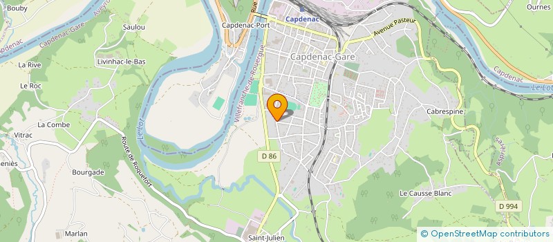 localisation de l'entreprise ASSOCIATION AGREEE DE PECHE ET DE PROTECTION DU MILIEU AQUATIQUE DE CAPDENAC-GARE LES FERVENTS DE LA GAULE  CAPDENAC-GARE