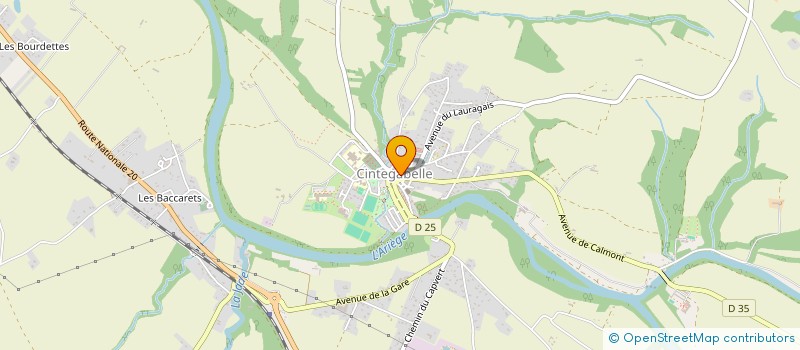 localisation de l'entreprise ASSOCIATION AGREEE DE PECHE ET DE PROTECTION DU MILIEU AQUATIQUE DE CINTEGABELLE à CINTEGABELLE