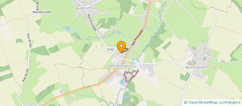 localisation de l'entreprise ASSOCIATION AGREEE DE PECHE ET DE PROTECTION DU MILIEU AQUATIQUE DE DENNEBROEUCQ (A.A.P.P.M.A. LA PREVOYANTE DE DENNEBRO  DENNEBRUCQ