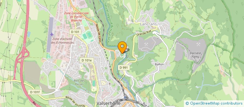 localisation de l'entreprise ASSOCIATION AGREEE DE PECHE ET DE PROTECTION DU MILIEU AQUATIQUE DE HAUTE SEMINE - BASSE VALSERINE à VALSERHONE