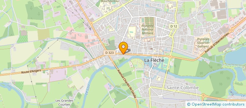 localisation de l'entreprise ASSOCIATION AGREEE DE PECHE ET DE PROTECTION DU MILIEU AQUATIQUE DE LA FLECHE  LA FLECHE