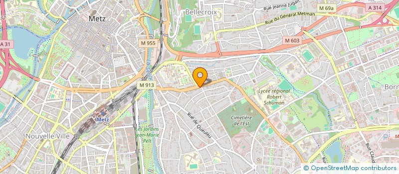 localisation de l'entreprise ASSOCIATION AGREEE DE PECHE ET DE PROTECTION DU MILIEU AQUATIQUE DE LA TRUITE D'APACH  METZ