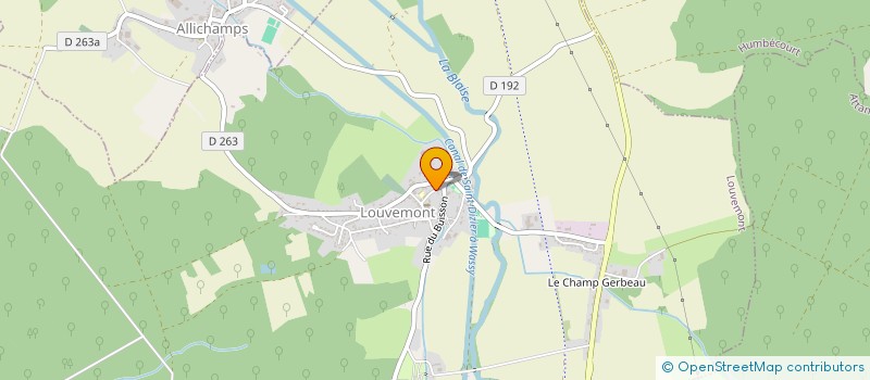 localisation de l'entreprise ASSOCIATION AGREEE DE PECHE ET DE PROTECTION DU MILIEU AQUATIQUE DE LA TRUITE LOUVEMONTAISE à LOUVEMONT