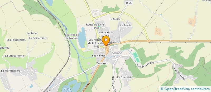 localisation de l'entreprise ASSOCIATION AGREEE DE PECHE ET DE PROTECTION DU MILIEU AQUATIQUE DE MOREE  MOREE