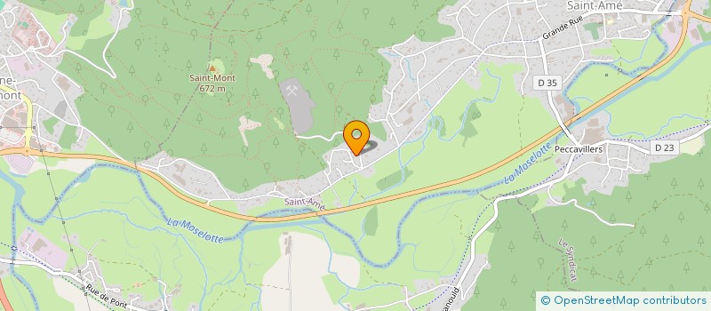 localisation de l'entreprise ASSOCIATION AGREEE DE PECHE ET DE PROTECTION DU MILIEU AQUATIQUE DE SAINT-AME LE SYNDICAT - A.A.P.P.M.A MOSELOTTE - CLEU  SAINT-AME