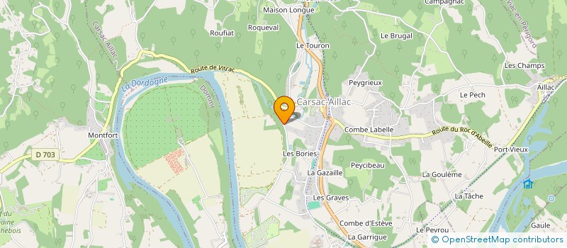 localisation de l'entreprise ASSOCIATION AGREEE DE PECHE ET DE PROTECTION DU MILIEU AQUATIQUE DE SARLAT - AAPPMA  (LA GAULE SARLADAISE)  SAINT-VINCENT-LE-PALUEL