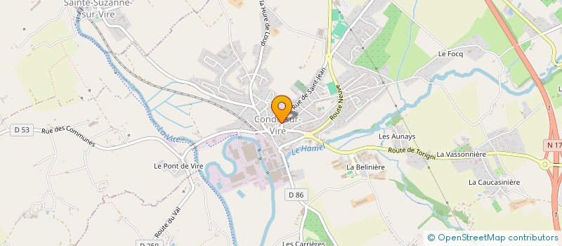 localisation de l'entreprise ASSOCIATION AGREEE DE PECHE  ET DE PROTECTION  DU MILIEU AQUATIQUE DES PECHEURS DE CONDE-SUR-VIRE  CONDE-SUR-VIRE