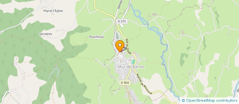 localisation de l'entreprise ASSOCIATION AGREEE DE PECHE ET DE PROTECTION DU MILIEU AQUATIQUE DU CARLADEZ  MUR-DE-BARREZ