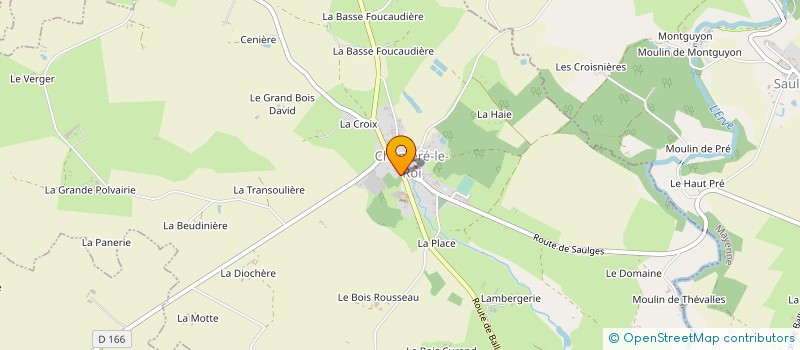 localisation de l'entreprise ASSOCIATION AGREEE DE PECHE ET DE PROTECTION DU MILIEU AQUATIQUE DU COEUR DE LA VALLEE DE L'ERVE  CHEMERE-LE-ROI