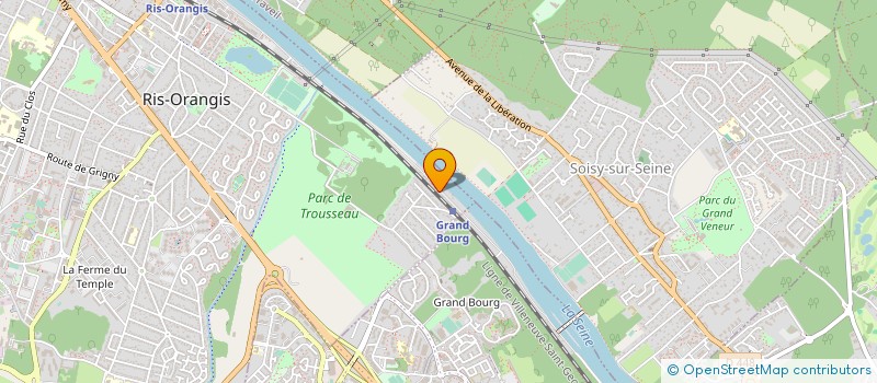 localisation de l'entreprise ASSOCIATION AGREEE DE PECHE ET DE PROTECTION DU MILIEU AQUATIQUE DU VAL DE SEINE RIS-ORANGIS VIRY-CHATILLON GRIGNY à RIS-ORANGIS