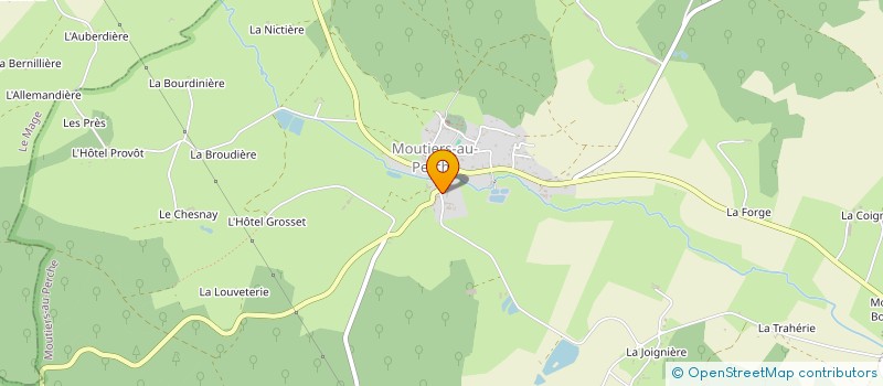 localisation de l'entreprise ASSOCIATION AGREEE DE PECHE ET DE PROTECTION DU MILIEU AQUATIQUE LA CORBIONNE MOUTIERS AU PERCHE LA MADELEINE BOUVET à MOUTIERS-AU-PERCHE