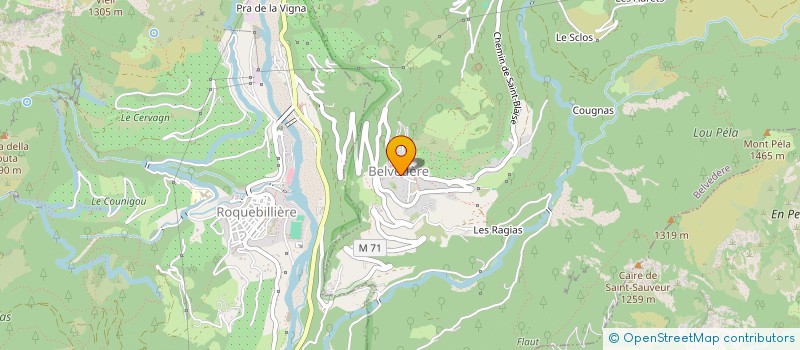 localisation de l'entreprise ASSOCIATION AGREEE DE PECHE ET DE PROTECTION DU MILIEU AQUATIQUE LA GORDOLASQUE DE BELVEDERE - AAPPMA LA GORDOLASQUE à BELVEDERE