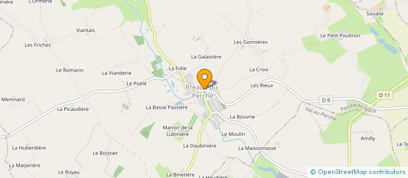 localisation de l'entreprise ASSOCIATION AGREEE DE PECHE ET DE PROTECTION DU MILIEU AQUATIQUE LA TRUITE PREALIENNE  PERCHE EN NOCE