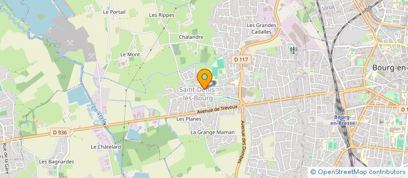 localisation de l'entreprise ASSOCIATION AGREEE DE PECHE ET DE PROTECTION DU MILIEU AQUATIQUE 'LES AMIS DE LA VEYLE'  SAINT-DENIS-LES-BOURG