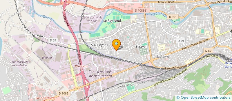 localisation de l'entreprise ASSOCIATION AGREEE DE PECHE ET DE PROTECTION DU MILIEU AQUATIQUE  LES PECHEURS GAILLARDS  BRIVE-LA-GAILLARDE