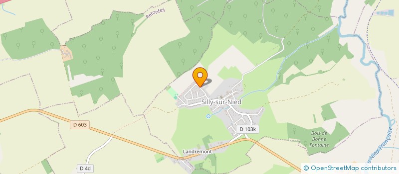 localisation de l'entreprise ASSOCIATION AGREEE LA GAULE SAINT PAUL POUR LA PECHE ET LA PROTECTION DU MILIEU AQUATIQUE (A.A.P.P.M.A.) DE LELLING  SILLY-SUR-NIED