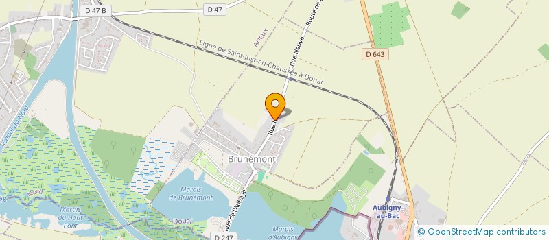 localisation de l'entreprise ASSOCIATION AGREEE LA SIRENE D'AUBIGNY AU BAC ET BRUNEMONT POUR LA PECHE ET LA PROTECTION DU MILIEU AQUATIQUE AAPPMA  BRUNEMONT